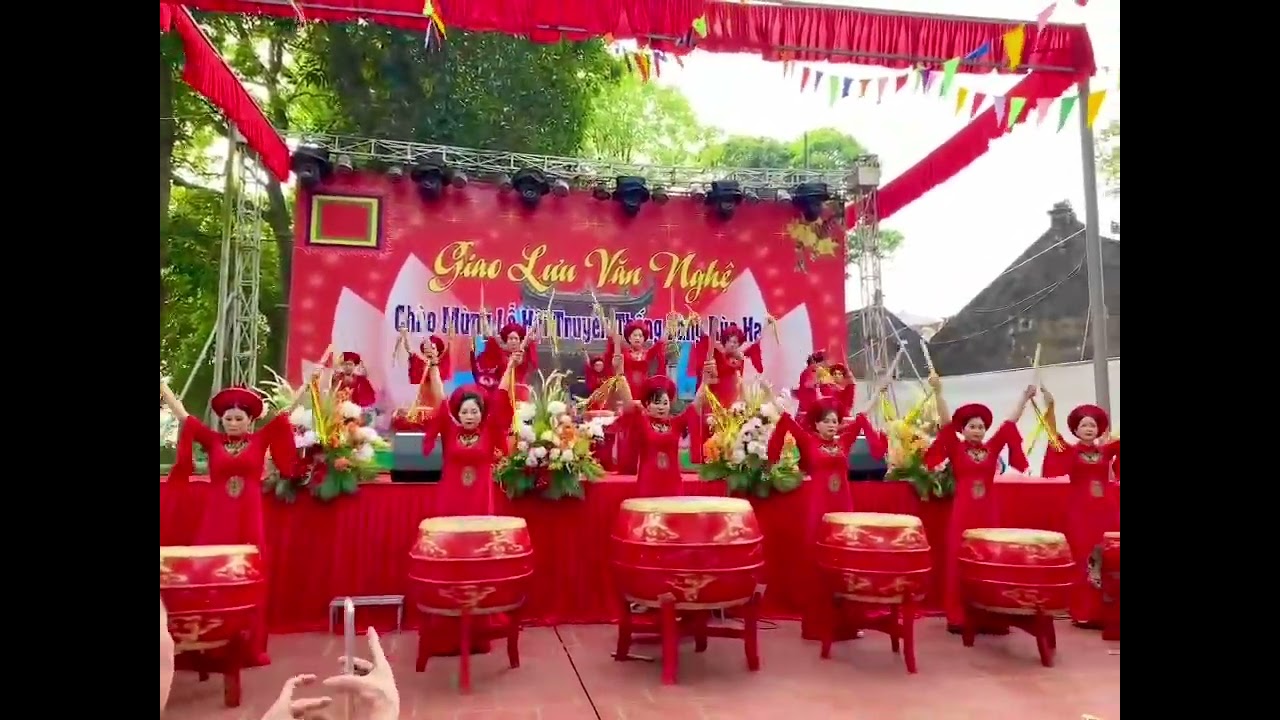 Múa trống Dòng Máu Lạc Hồng bản mới nhất 2024 - lễ hội Rùa Hạ 2024 - Thanh Oai - Hn