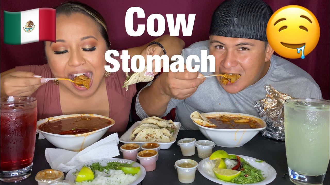 MENUDO MUKBANG | COW STOMACH😯🤤