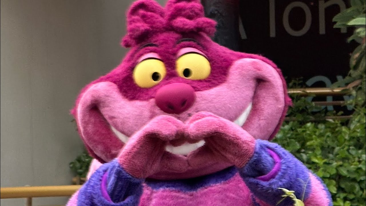 Meet & Dance with Cheshire Cat and Disney Villain Dance at Disneyland 🩷💜🐱