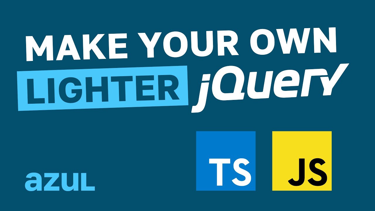 Make Your Own Lighter jQuery in TypeScript