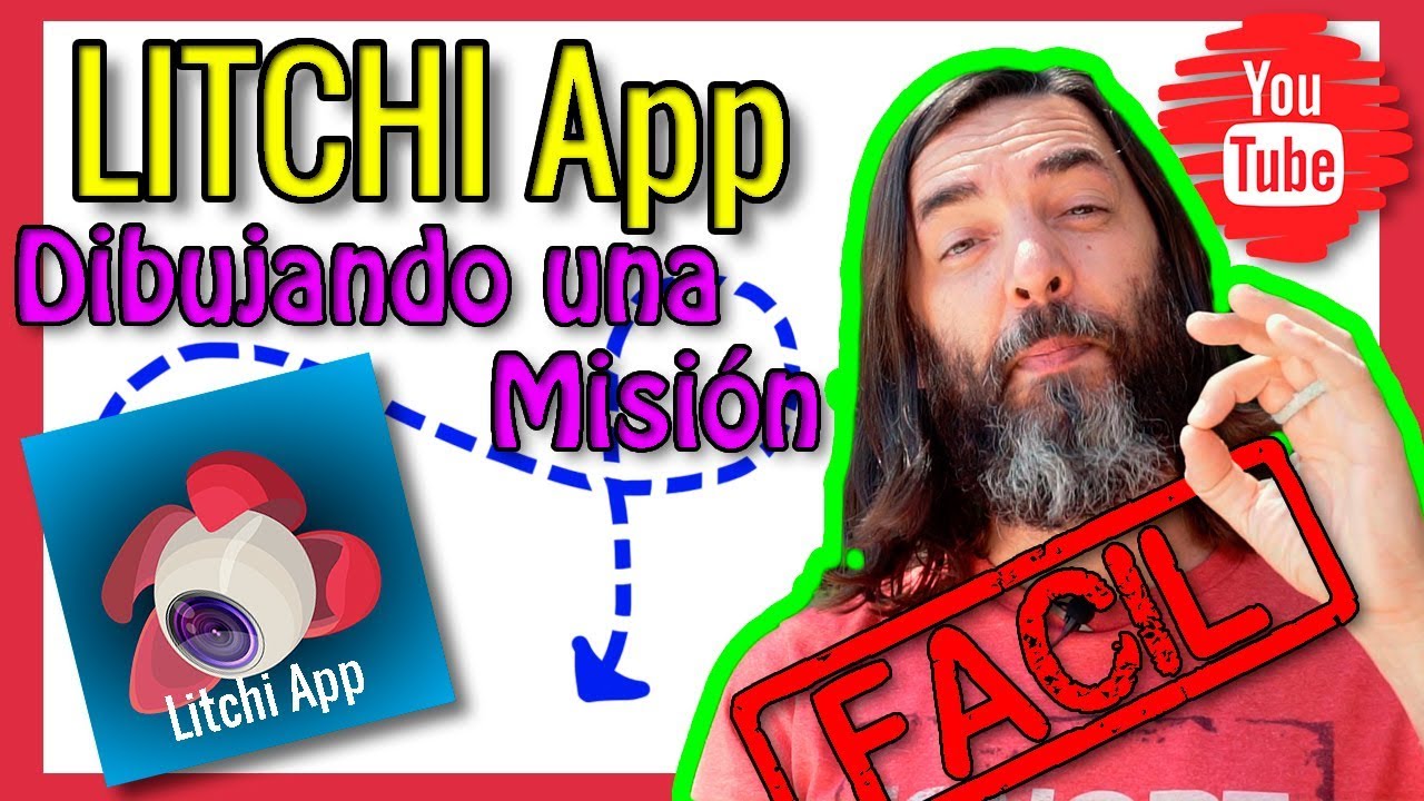 ✅ LITCHI APP F&Aacute;CIL 🖌 DIBUJANDO una Misi&oacute;n en M&oacute;vil con DRONE MAVIC APAGADO [TUTO EN ESPA&Ntilde;OL] #010