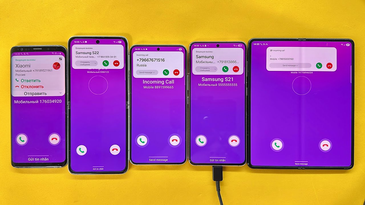 guess who Incoming Call Samsung Z Fold3, S22, Galaxy S9, Z Flip, S21 fake vs Real Calls