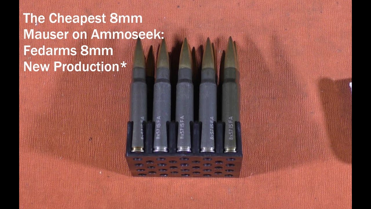 Самый дешевый 8-мм Mauser на Ammoseek.com: Fedarms 8mm New Production*