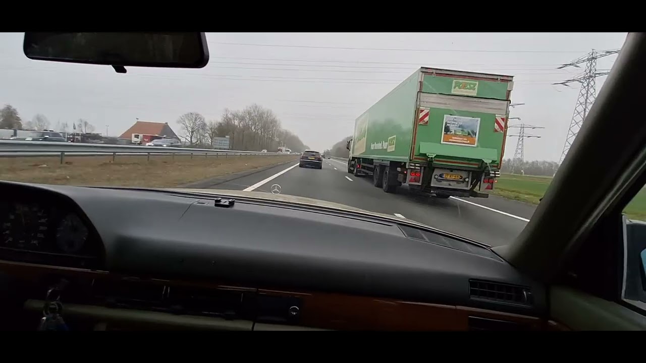 W126 life. Asmr  .driving home. google warned me (unbelievable)