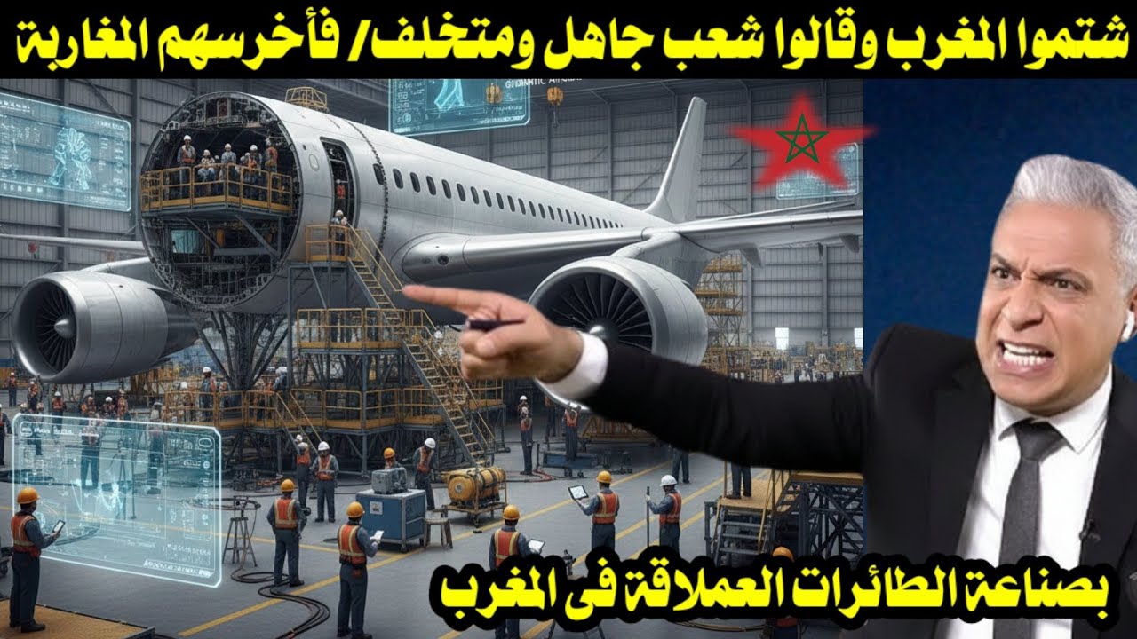 شتموا المغرب وقالوا شعب جاهل ومتخلف/ فأخرسهم المغاربة بصناعة الطائرات العملاقة فى المغرب 