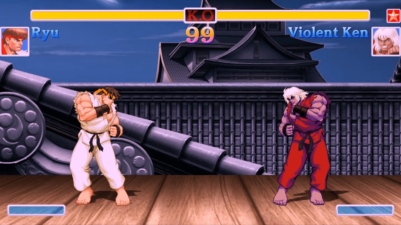Рю против Жестокого Кена (Самый сложный) Ultra Street Fighter 2: Финальные претенденты.
