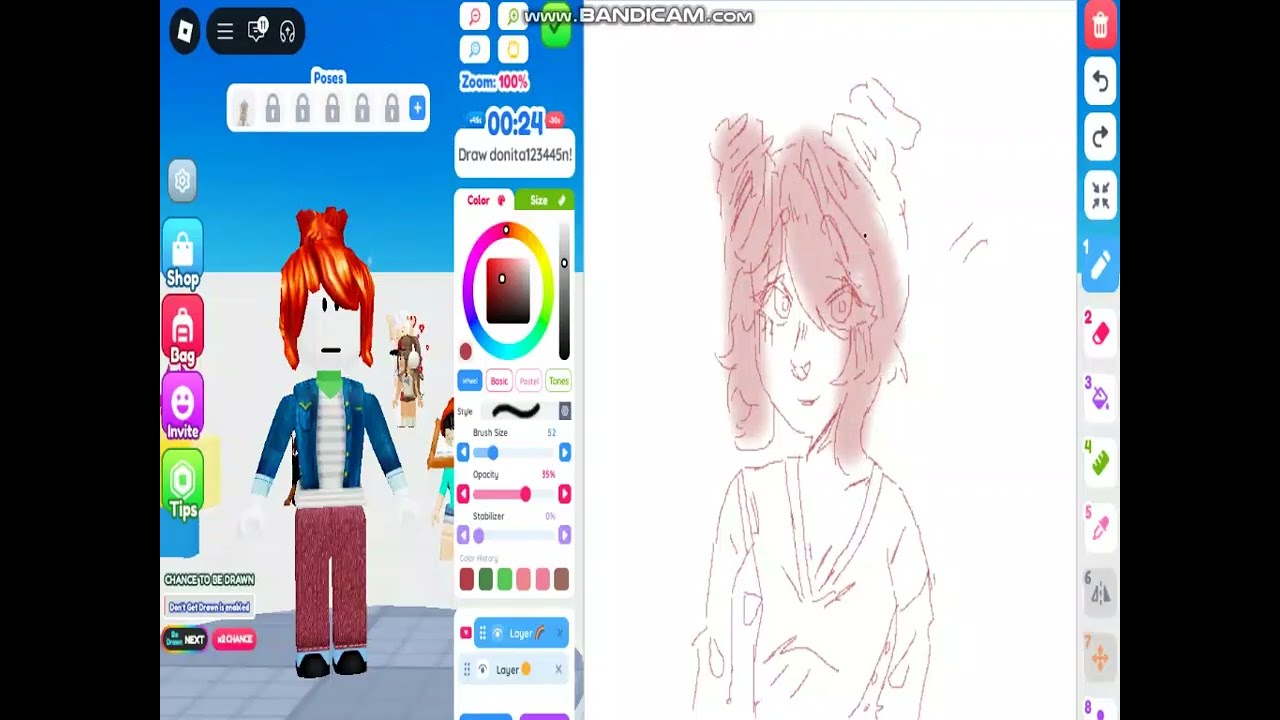 I drew random bacons in Draw Me!!