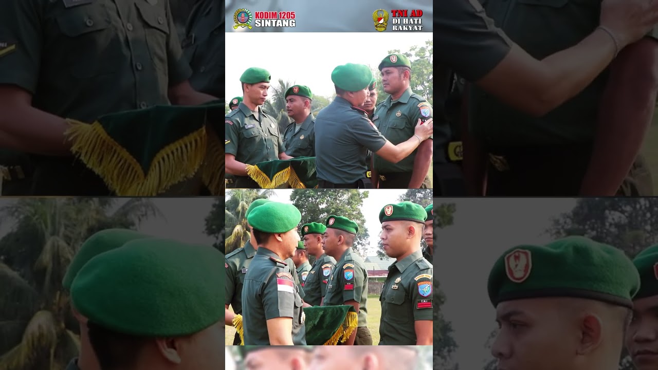 UPACARA KENAIKAN PANGKAT ANGGOTA KODIM 1205/SINTANG