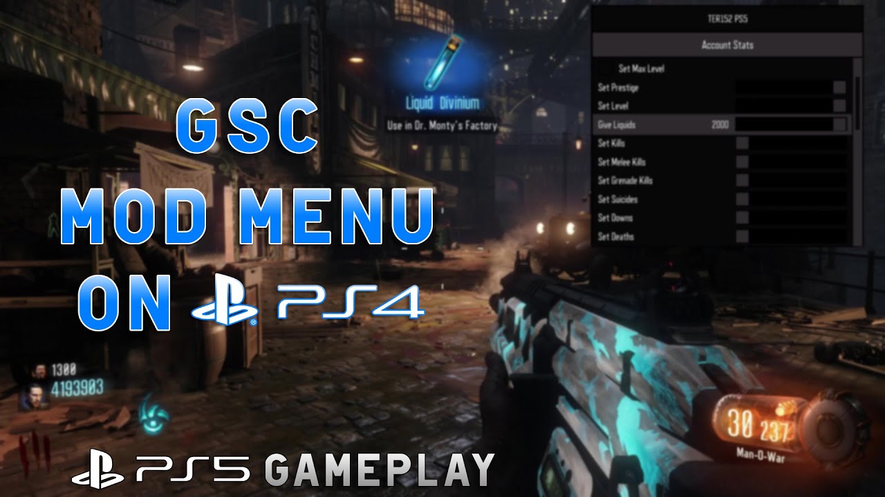 Black Ops 3 | GSC Mod Menu | [PS4/5]