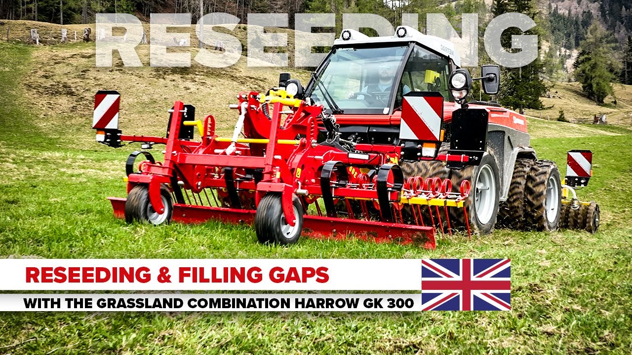 Efficient Reseeding & Gap Closing in Grassland – With the APV GK 300 Grassland Combination Harrow