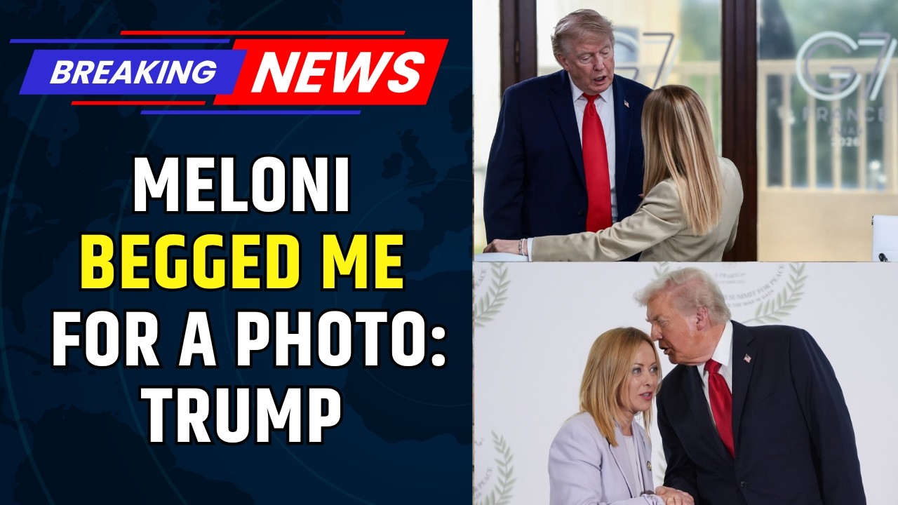 Трамп утверждает, что Мелони выпрашивала у него фото на саммите G7; премьер-министр Италии назвал...