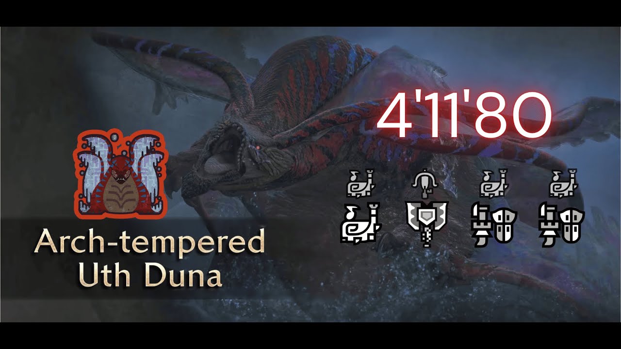 MHWilds | ArchTempered Uth Duna Speedrun in 4'11'80