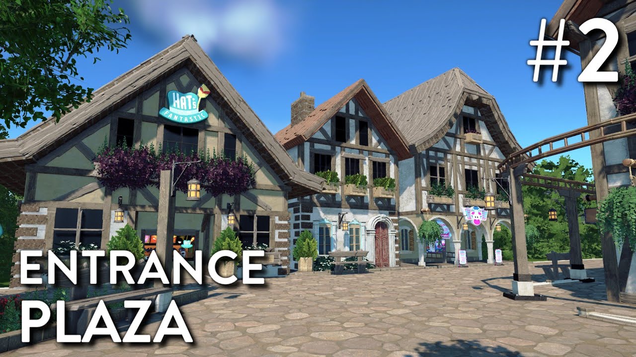 Planet Coaster: Neckar Park (Part 2) - Entrance Plaza