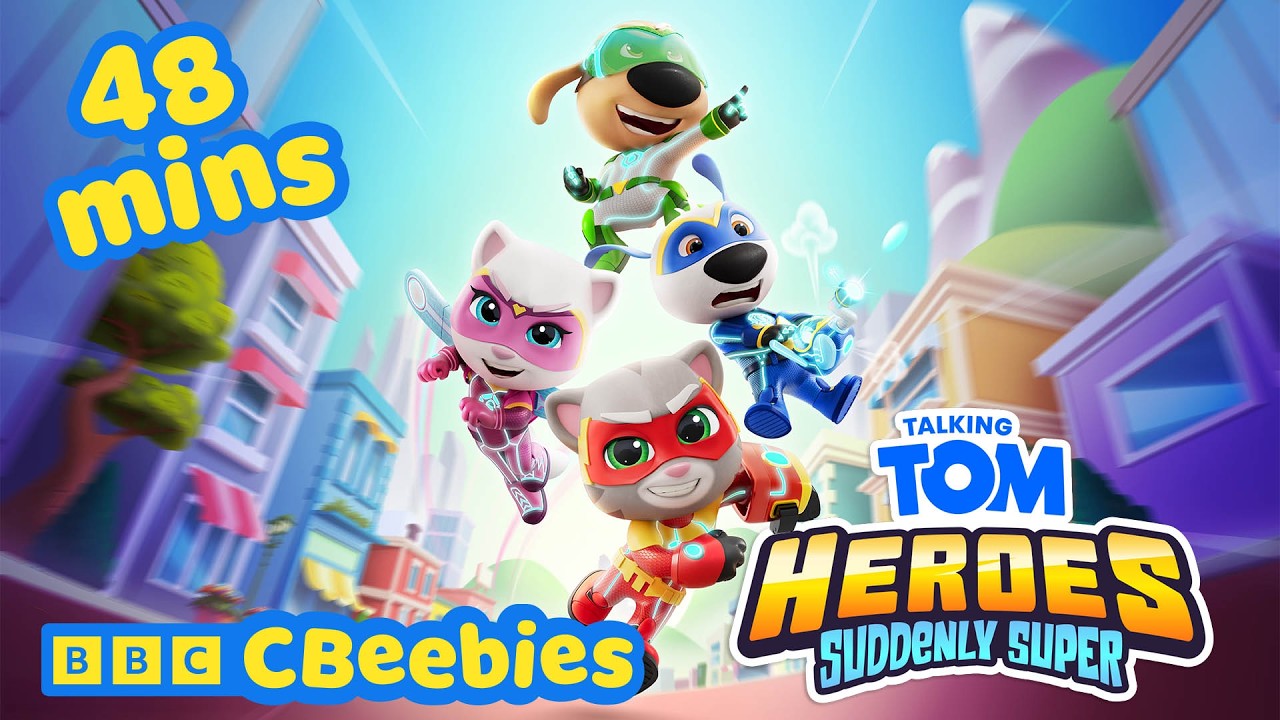 Talking Tom Heroes: 48-Minute Superhero Adventure Compilation 🦸 | CBeebies