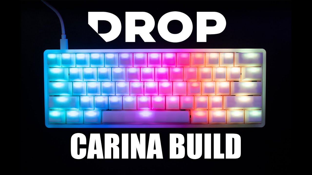 DROP Carina Build with Boba U4 Silent Tactile Switches and Sound Typing Test
