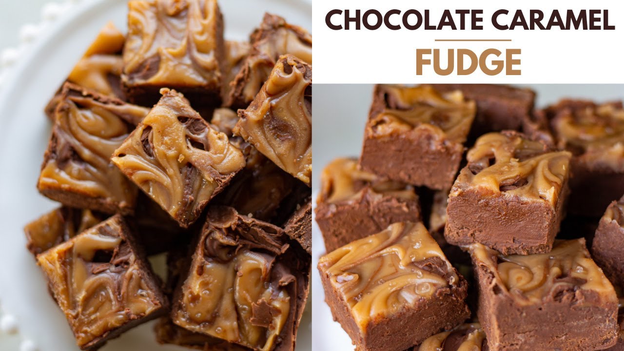 EPIC CHOCOLATE- CARAMEL FUDGE | NO-BAKE, EGGLESS CHOCOLATE DESSERT RECIPE- SUPER YUM!!