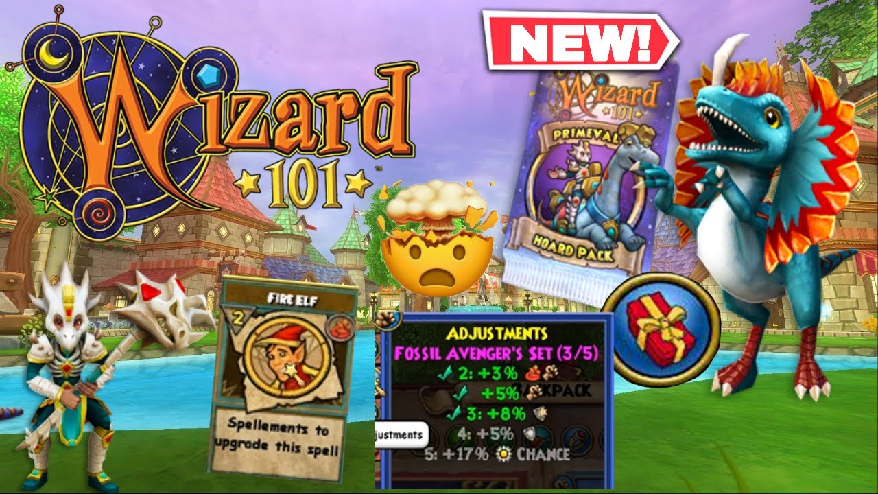 Wizard101: NEW PRIMEVAL HOARD PACK IS CRAZY (Pack Opening)