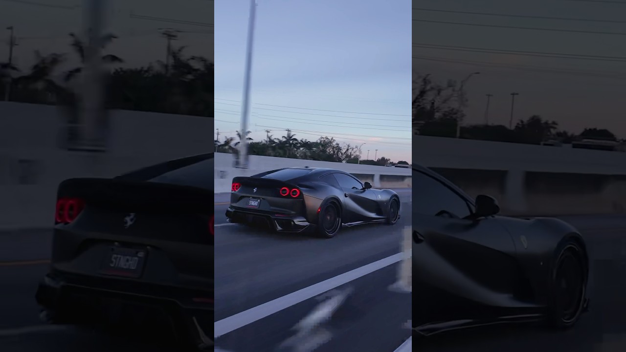 Ferrari 812 Superfast with $20,000 exhaust system! Pure V12 sound! 🔥 🔈 #ferrari #v12 #rich #luxury