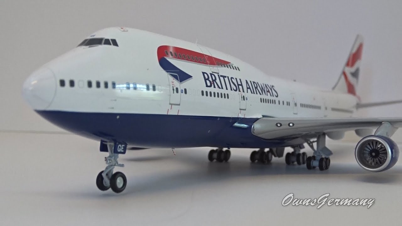 British Airways Boeing 747 G-BYGE 1/200 Gemini Jets UnBoxing + Drooling