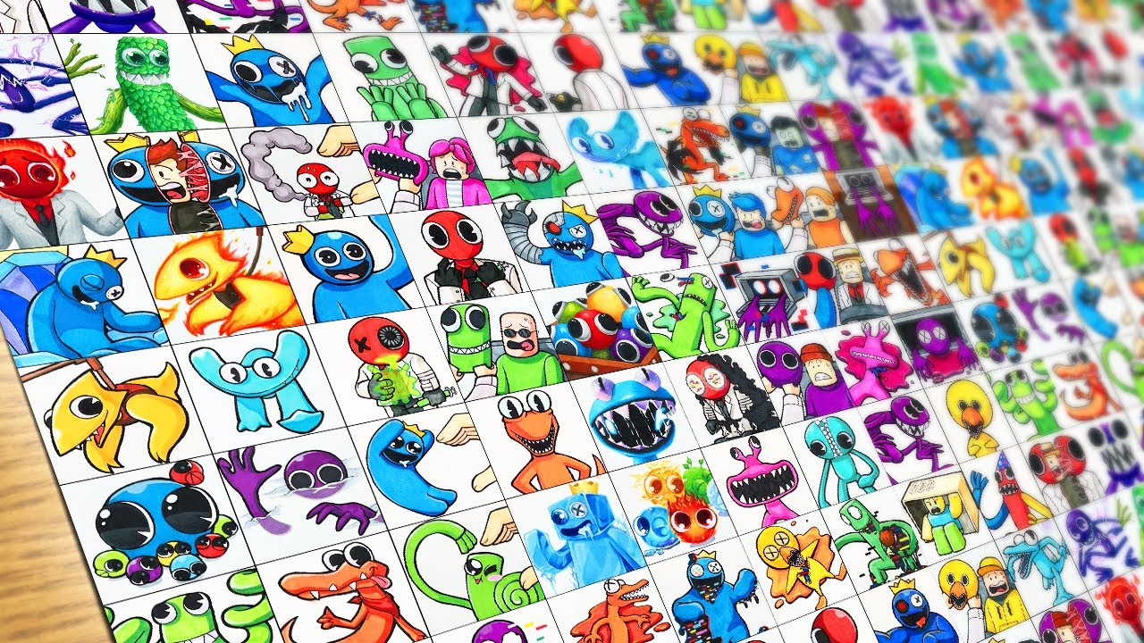 [Drawing] All Rainbow Friends(Chapter 1-2) Special Edition 2 hours