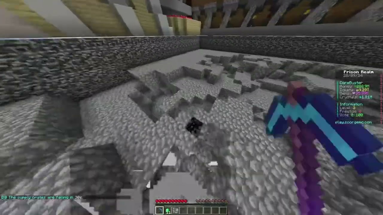 OPPRISONS Max Level Pickaxe Showcase! SCORGEMC
