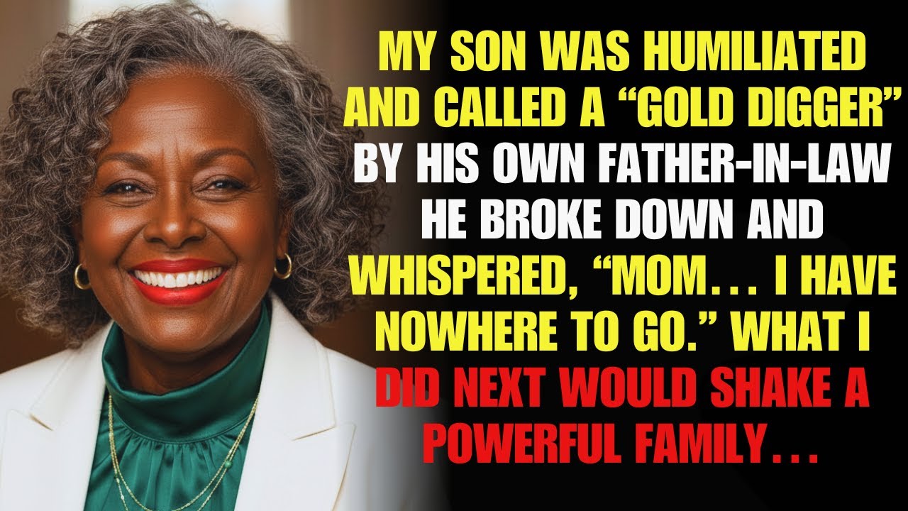 My Son Said: “My Father-in-Law Called Me a Gold Digger in Front of Everyone” — What I Did Next…