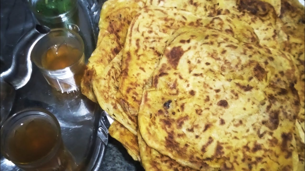 المسمن باكريش والبصلة كيجي مورق ورائع مع كويس ديال اتاي المغربي يا سلام