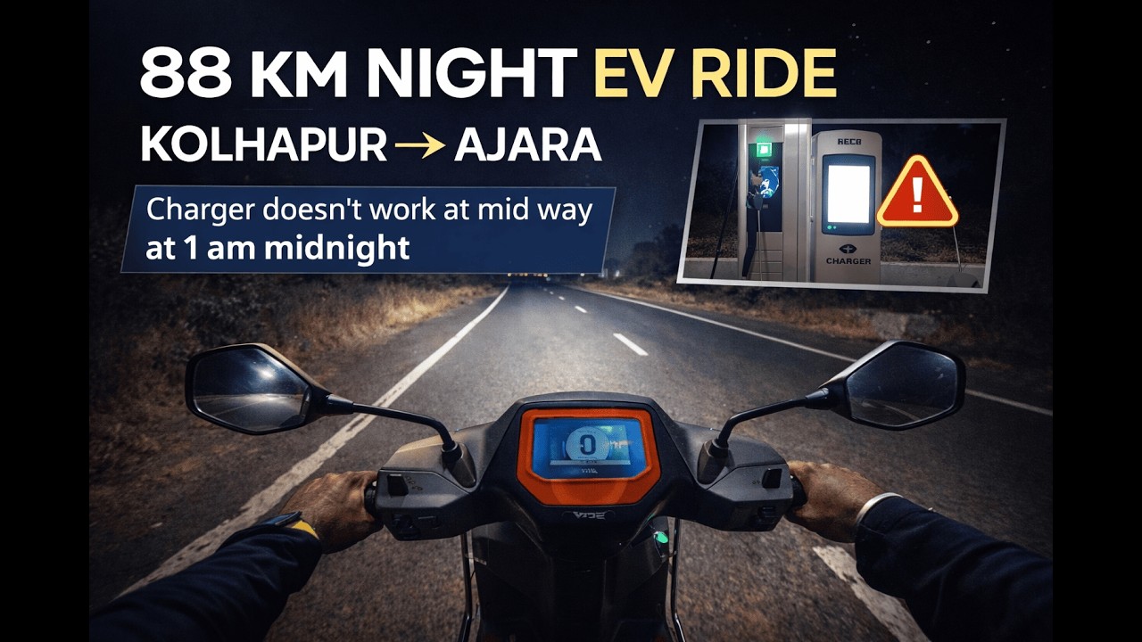 88 KM Night EV Ride | Kolhapur to Ajara | Hero VIDA VX2+