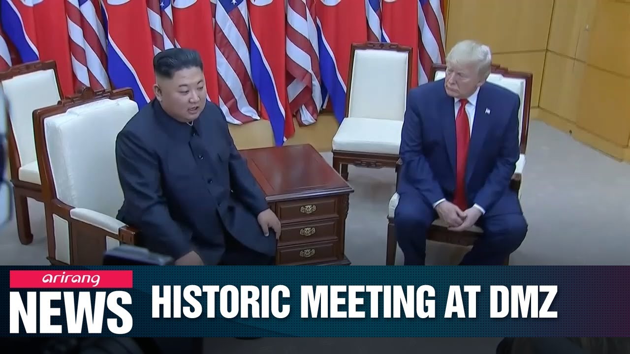 Kim Jong-un and Trump hold historic summit at DMZ and agree to resume working-level talks