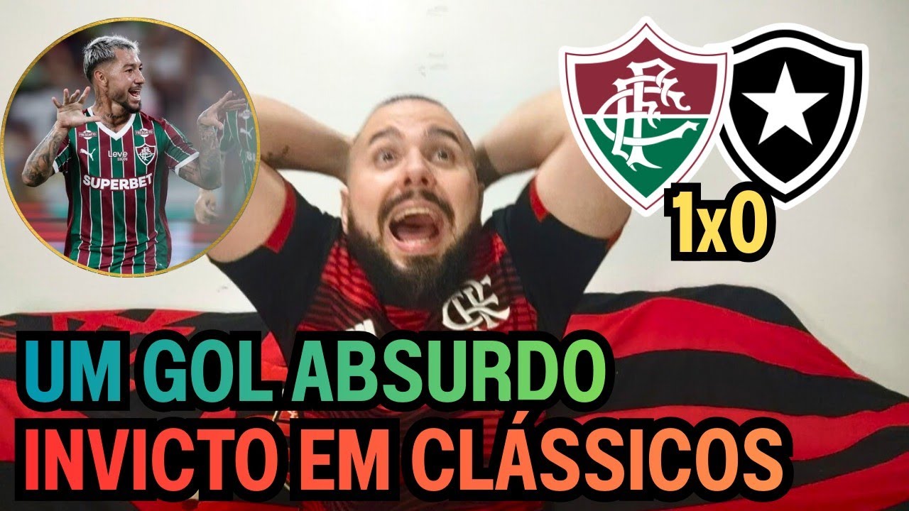 REACT MELHORES MOMENTOS FLUMINENSE 1X0 BOTAFOGO - LUCHO FAZ GOLAÇO E FLU VENCE BOTAFOGO 