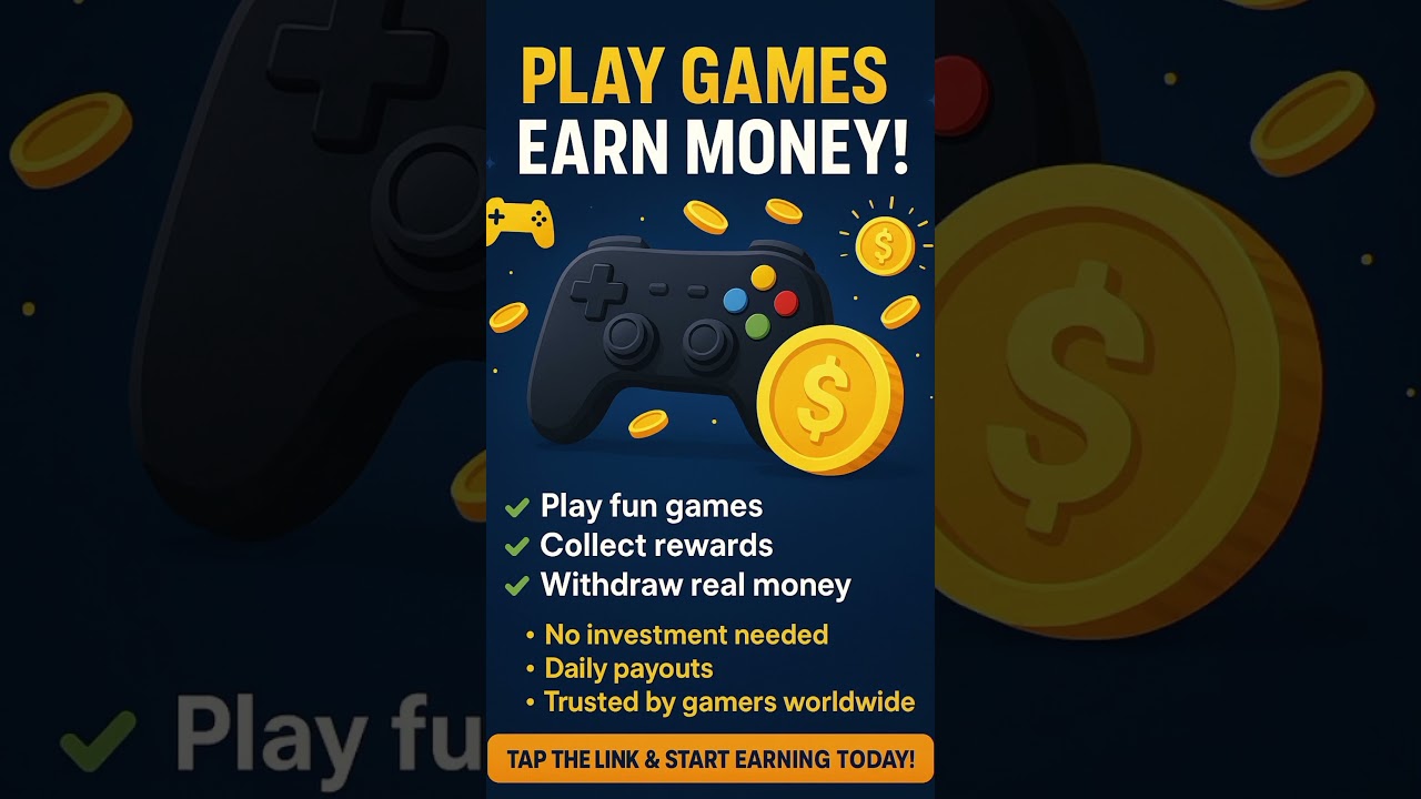 🎮💸 PLAY GAMES • EARN REAL MONEY! 💸🎮
