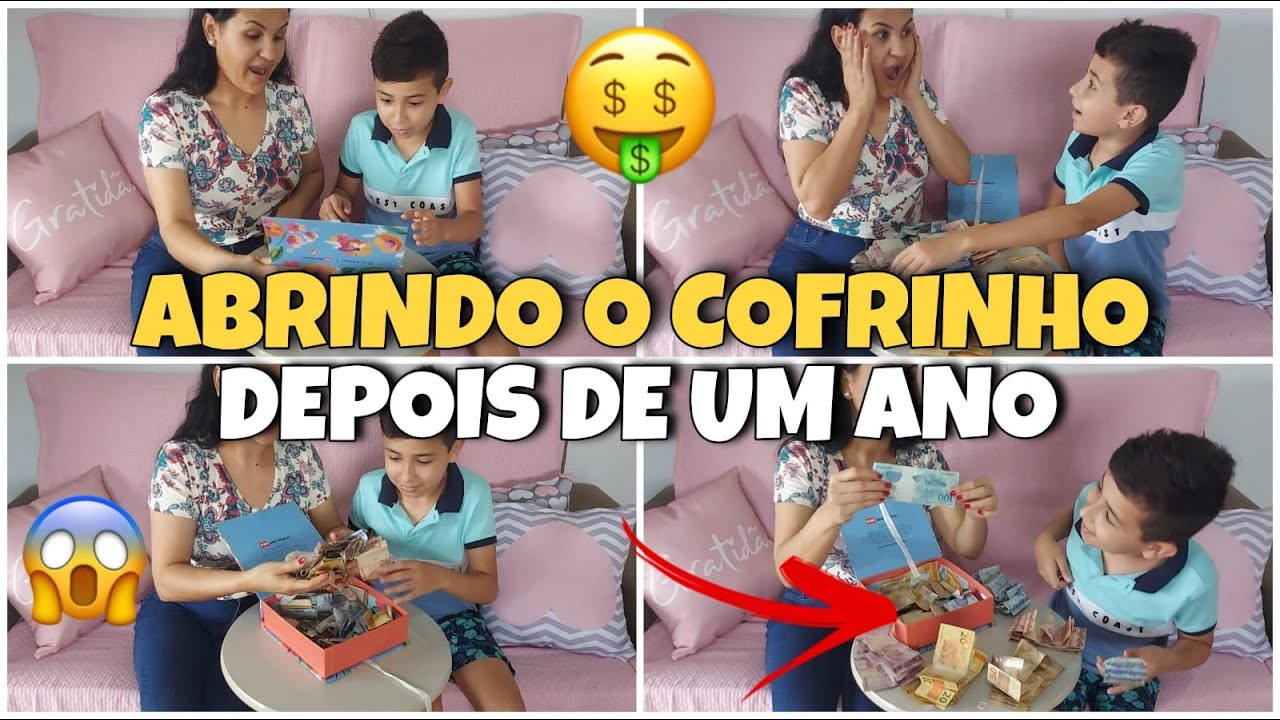 ABRINDO MEU COFRINHO 1 ANO DEPOIS//QUANTO SERÁ QUE EU CONSEGUI JUNTAR? IHALA FERREIRA