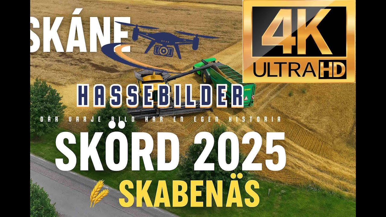 Sk&ouml;rd p&aring; Skaben&auml;s 2025 🌾 | New Holland CR 10.90 i 4K | Drone Harvest Sweden