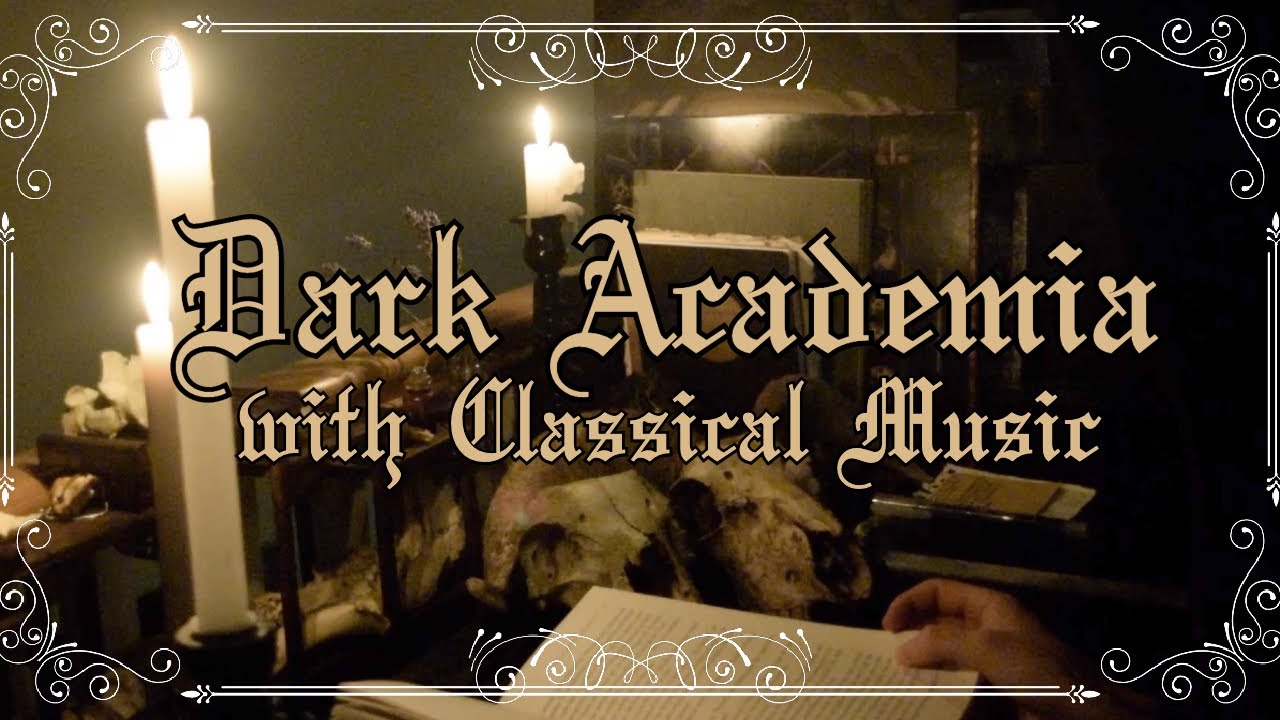 Dark Academia 1 Hour Read or Study With me by Candlelight with soft Classical Music