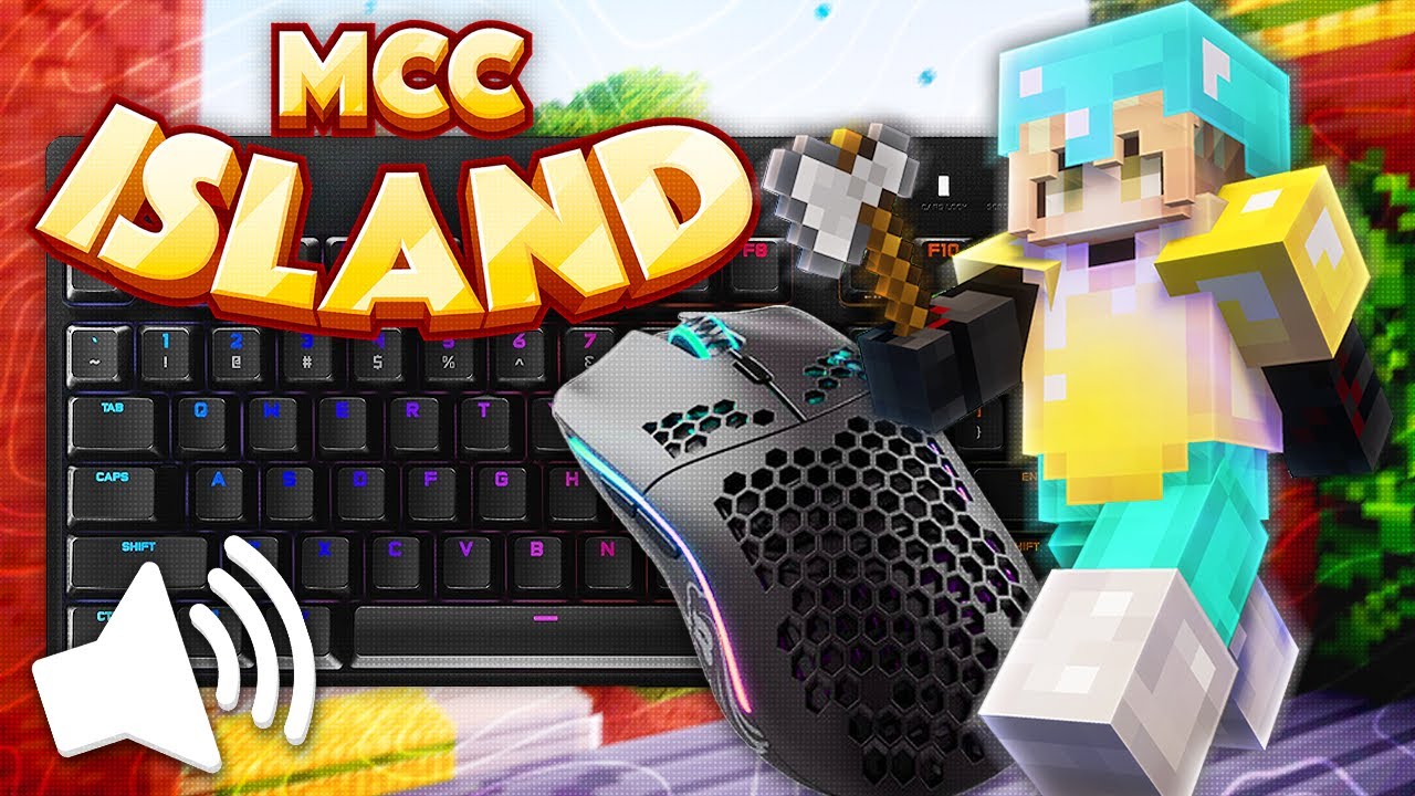 [700 FPS] SATISFYING Keyboard and Mouse Sounds [w/ handcam] Minecraft SkyBattle ASMR