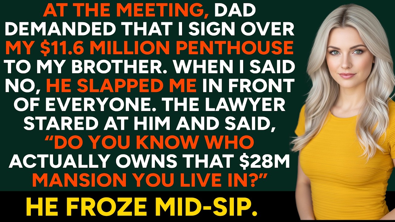 At the meeting, Dad Tried to Take My Fortune—Then the Lawyer Said, 'Sir… you have no idea?'