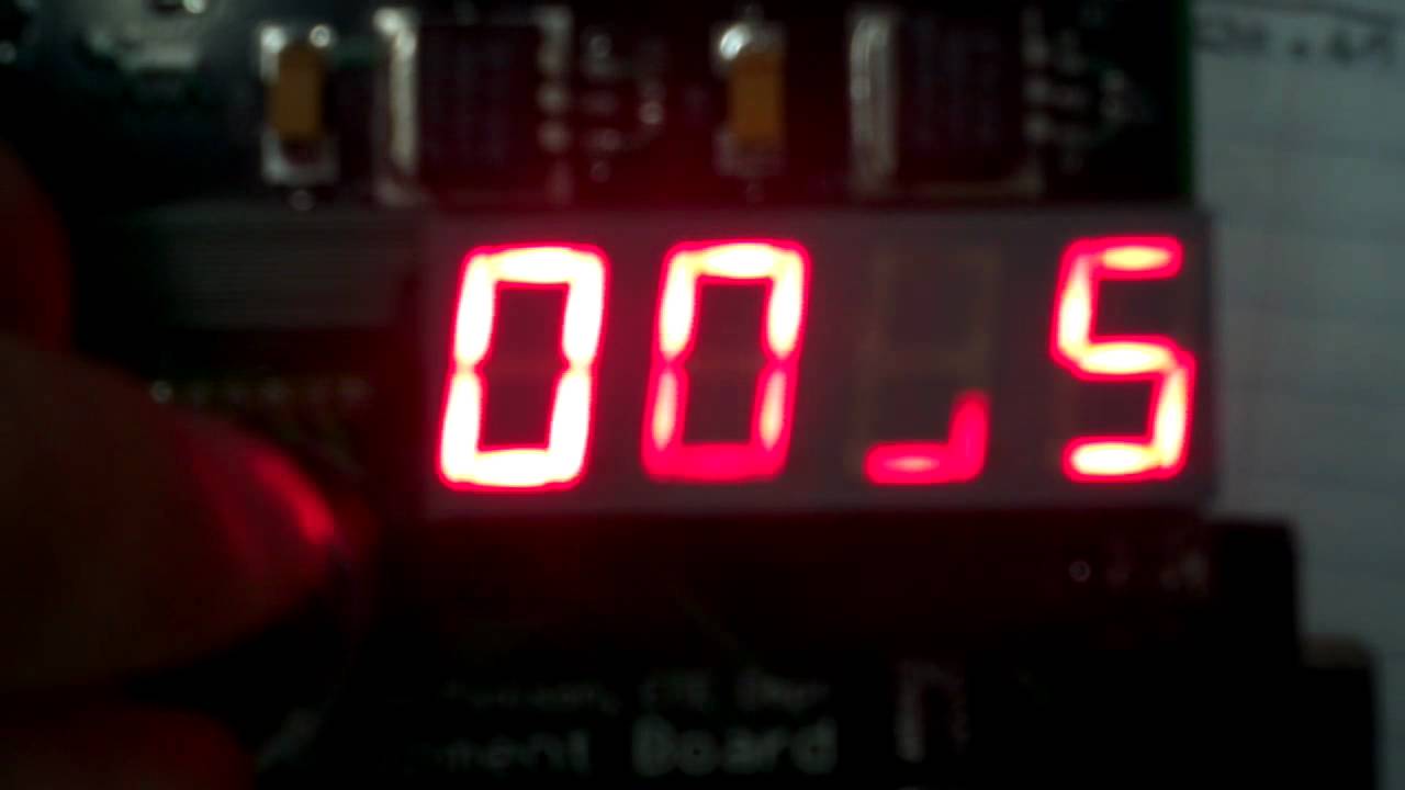 Time division multiplexed 7 segment display