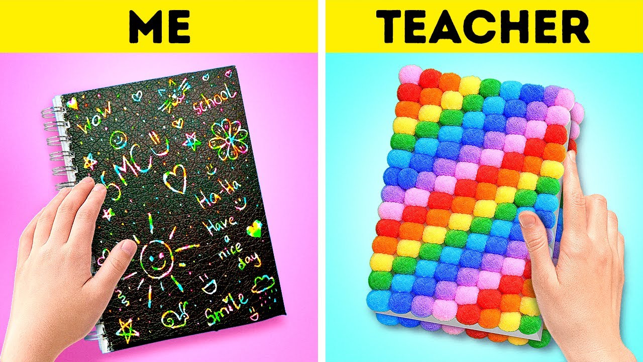 📔 GENIUS ART TRICKS AND SCHOOL CRAFTS TO TRY 🎨