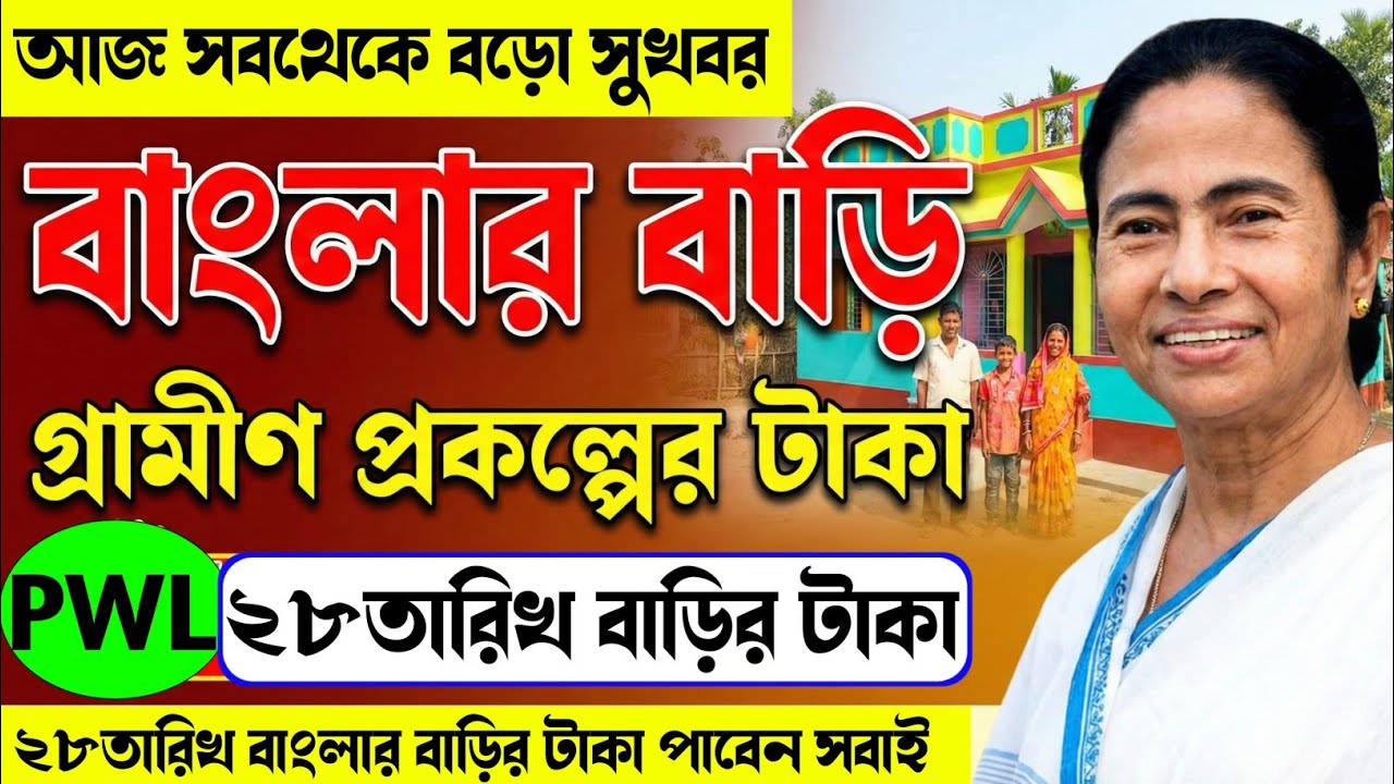 Banglar Bari Taka 28January Debe. বাংলার বাড়ির টাকা ২৮জানুয়ারী দেবে মুখ্যমন্ত্রী। Banglar Bari.