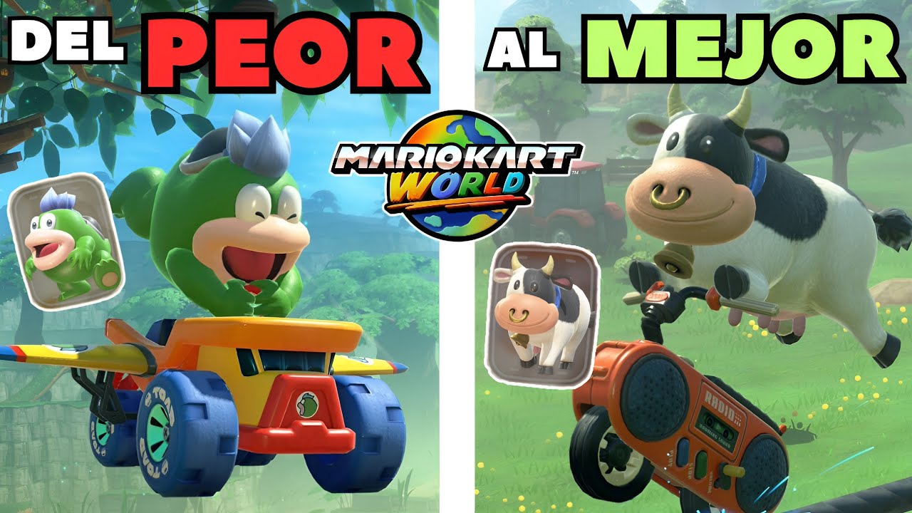 Del PEOR al MEJOR PERSONAJE NPC de MARIO KART WORLD!!🌎😱