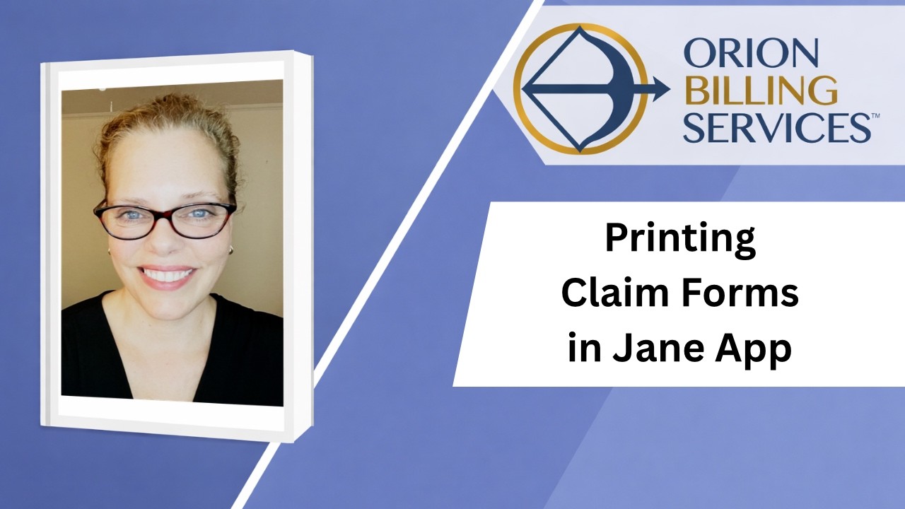 Printing claim forms from Jane App