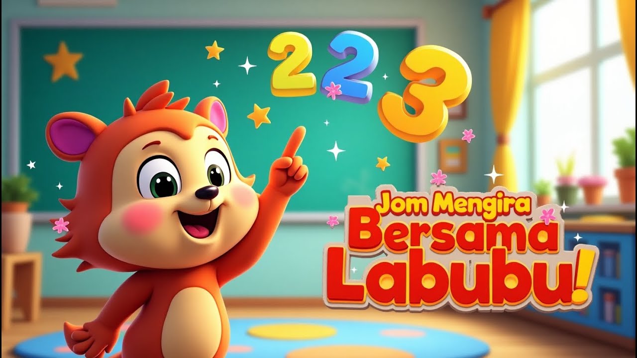 Labubu Ceria Belajar Mengira (Lagu Kanak-Kanak) | Ceria Kids Studio 📚🌈