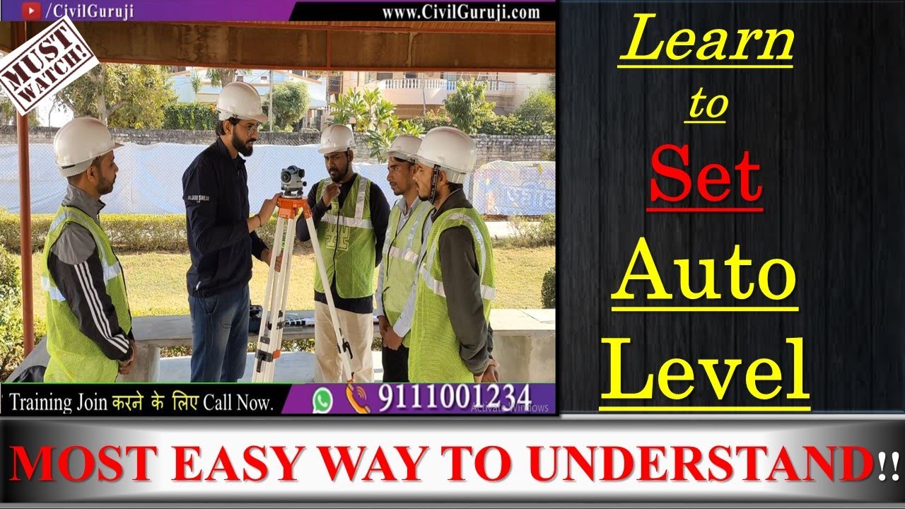 Auto Level Setup //On Site Training // Practical Training 
