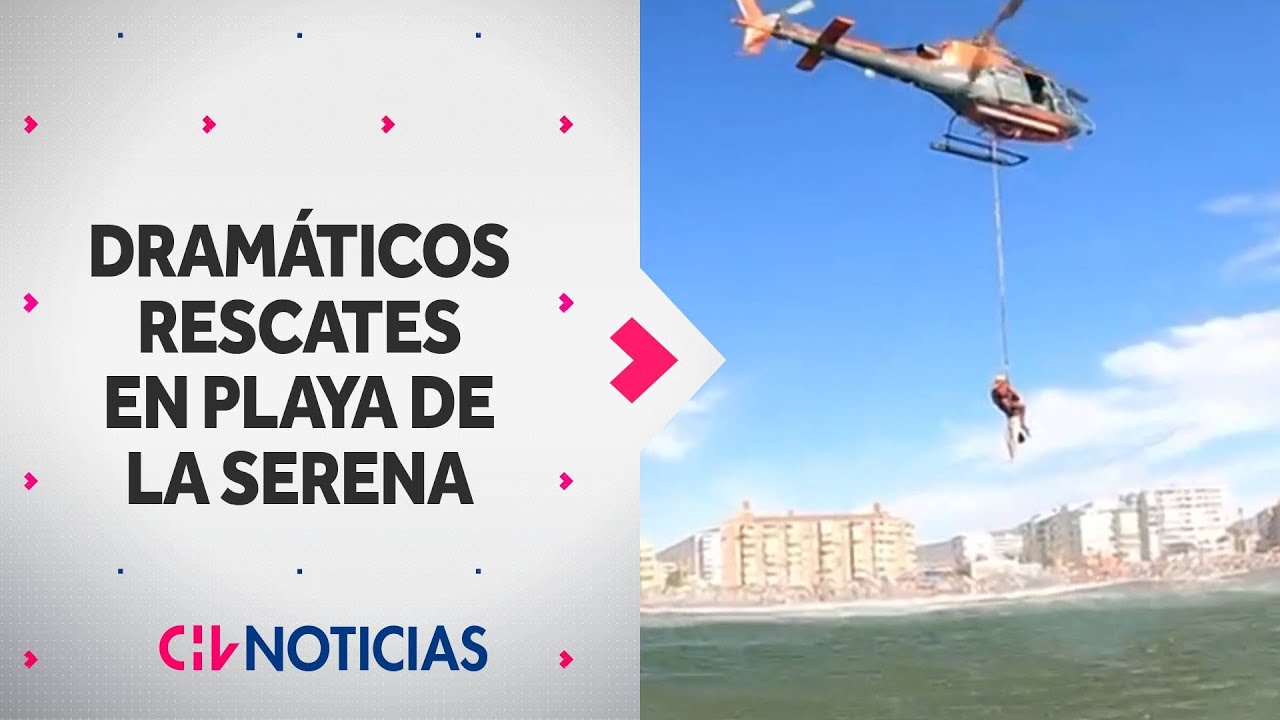 13 bañistas han sido rescatados desde playa de La Serena: Estaban en zona no apta para el baño