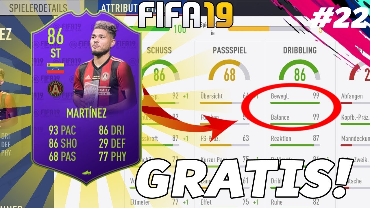 DEN BEWEGLICHSTEN SPIELER IN FIFA 19 GRATIS BEKOMMEN!🔥86 Martinez Award Winner🔥FIFA 19 RTG#22