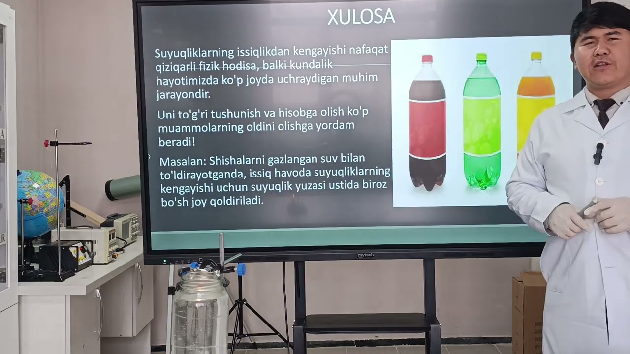 Suyuqliklarni issiqlikdan kengayishi 