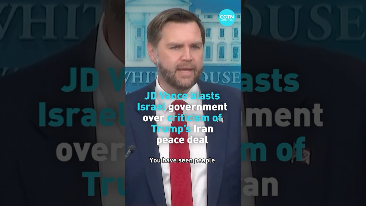JD Vance blasts Israel government over criticism of Trump's Iran peace deal