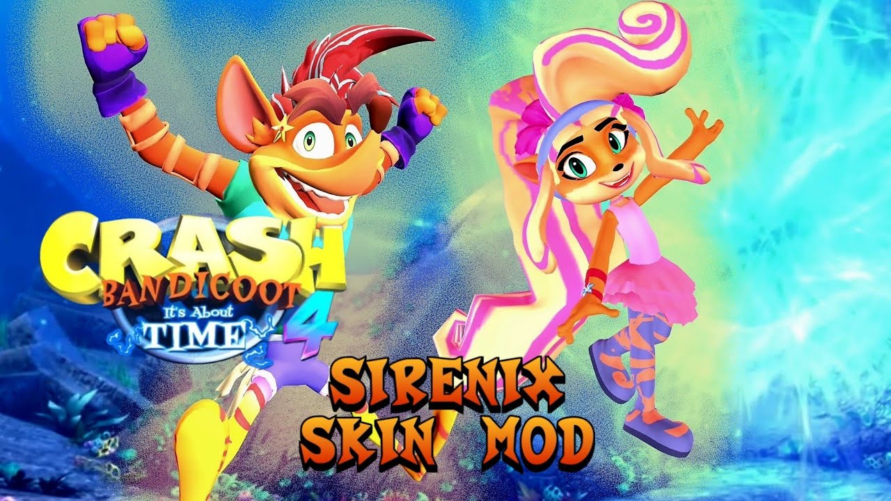 Crash Bandicoot 4 Its About Time: Crash & Coco Sirenix Skin Mod