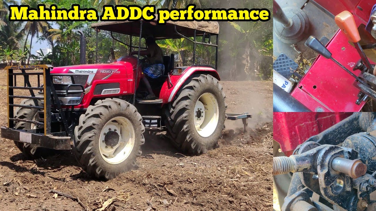 Cultivator settings in Tractor  | Mahindra ADDC sensing performance | Mahindra Novo 755 Di 4wd
