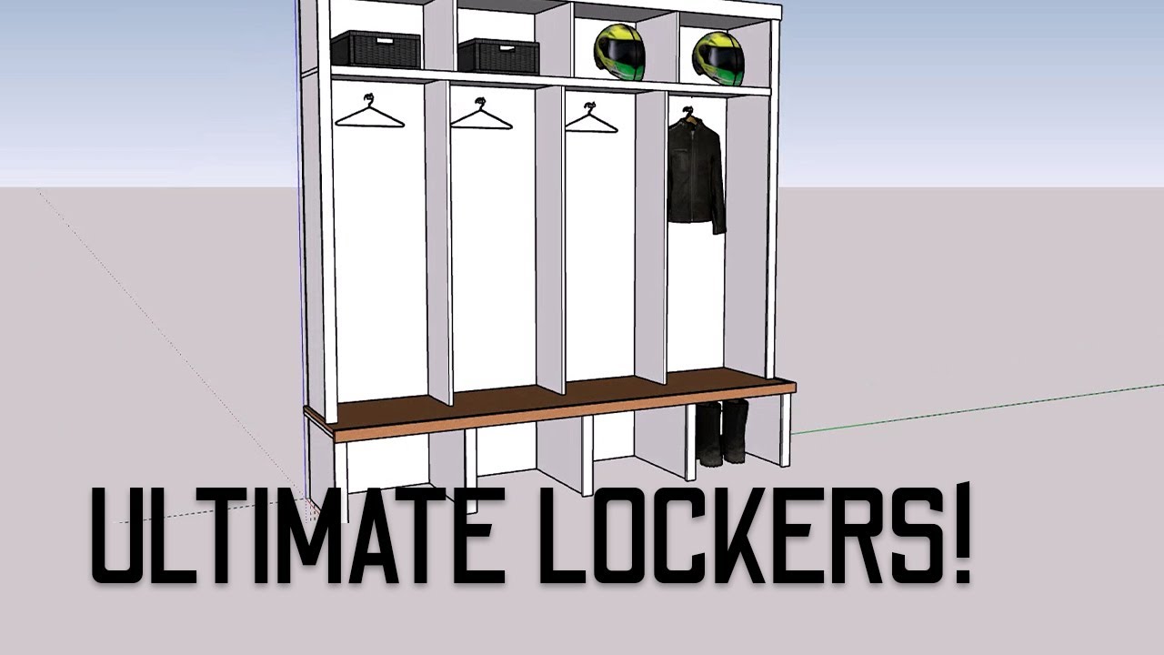 Ultimate Mudroom Lockers for Motorcyclist DIY! Part 1